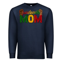 Navy juneteenth mom Premium Sweatshirt - texasbilliewilder