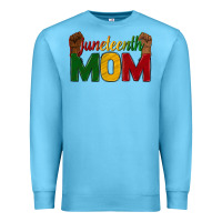 Ocean Blue juneteenth mom Premium Sweatshirt - texasbilliewilder