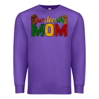 Purple juneteenth mom Premium Sweatshirt - texasbilliewilder