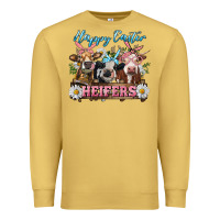 Antique Gold Happy Easter Heifers Premium Sweatshirt - RanaPortraitStore