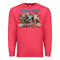 Cardinal Happy Easter Heifers Premium Sweatshirt - RanaPortraitStore