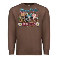 Chestnut Happy Easter Heifers Premium Sweatshirt - RanaPortraitStore