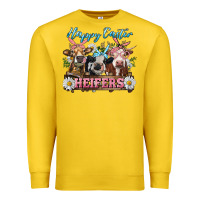 Lemon Happy Easter Heifers Premium Sweatshirt - RanaPortraitStore