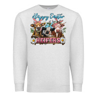 Oatmeal Heather Happy Easter Heifers Premium Sweatshirt - RanaPortraitStore