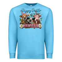 Ocean Blue Happy Easter Heifers Premium Sweatshirt - RanaPortraitStore