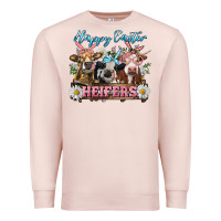Pale Pink Happy Easter Heifers Premium Sweatshirt - RanaPortraitStore