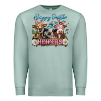 Seafoam Happy Easter Heifers Premium Sweatshirt - RanaPortraitStore