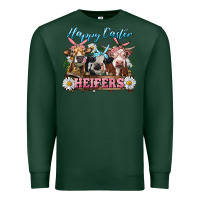Sports Green Happy Easter Heifers Premium Sweatshirt - RanaPortraitStore