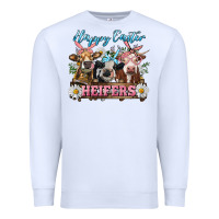 White Happy Easter Heifers Premium Sweatshirt - RanaPortraitStore