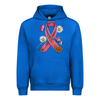 Cobalt Cancer Ribbon Stethoscope Daisy Butterfly Urban Hoodie - Artiststas