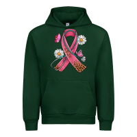 Forest Green Cancer Ribbon Stethoscope Daisy Butterfly Urban Hoodie - Artiststas
