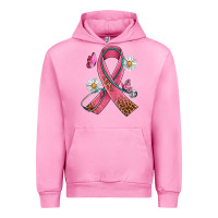 Fuchsia Pink Cancer Ribbon Stethoscope Daisy Butterfly Urban Hoodie - Artiststas