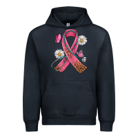 Navy Cancer Ribbon Stethoscope Daisy Butterfly Urban Hoodie - Artiststas