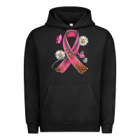 Pigment Black Cancer Ribbon Stethoscope Daisy Butterfly Urban Hoodie - Artiststas