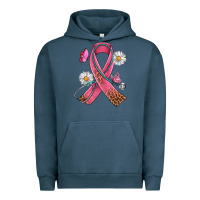 Pigment Midnight Navy Cancer Ribbon Stethoscope Daisy Butterfly Urban Hoodie - Artiststas