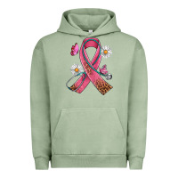 Pigment Oil Green Cancer Ribbon Stethoscope Daisy Butterfly Urban Hoodie - Artiststas