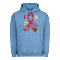 Pigment Pebble Blue Cancer Ribbon Stethoscope Daisy Butterfly Urban Hoodie - Artiststas