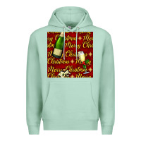 Seafoam merry christmas champagne seamless pattern Premium Hoodie - BundleAndBundleShop