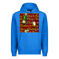 True Royal merry christmas champagne seamless pattern Premium Hoodie - BundleAndBundleShop