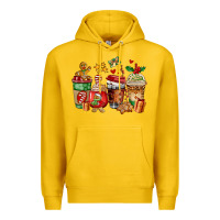 Lemon christmas cookie coffee cups Premium Hoodie - AdoDesignShop