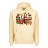Pina Colada christmas cookie coffee cups Premium Hoodie - AdoDesignShop