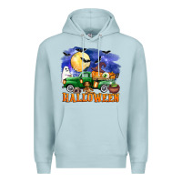 Blue Mist halloween truck Premium Hoodie - AdoDesignShop