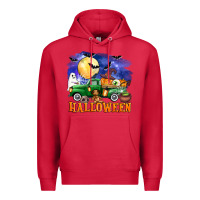 Cardinal halloween truck Premium Hoodie - AdoDesignShop