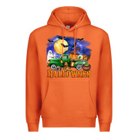 Carrot halloween truck Premium Hoodie - AdoDesignShop