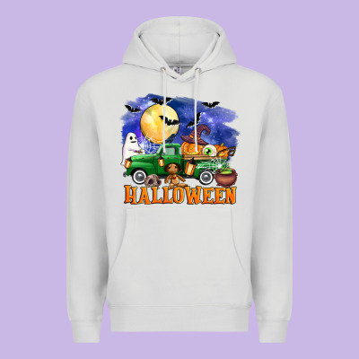 Halloween Truck Premium Hoodie Designed By Adodesignshop
