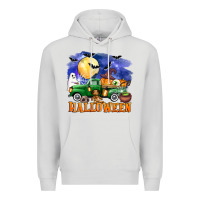 Dove Grey halloween truck Premium Hoodie - AdoDesignShop