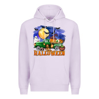 Lilac halloween truck Premium Hoodie - AdoDesignShop