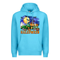 Ocean Blue halloween truck Premium Hoodie - AdoDesignShop
