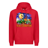 Red halloween truck Premium Hoodie - AdoDesignShop