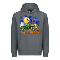 Rock halloween truck Premium Hoodie - AdoDesignShop