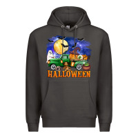 Smoke halloween truck Premium Hoodie - AdoDesignShop