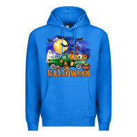 True Royal halloween truck Premium Hoodie - AdoDesignShop