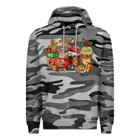 Slate Camo christmas cookie coffee cups Premium Hoodie - AdoDesignShop