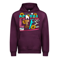 Mauve Wine dental life Urban Hoodie - Artiststas