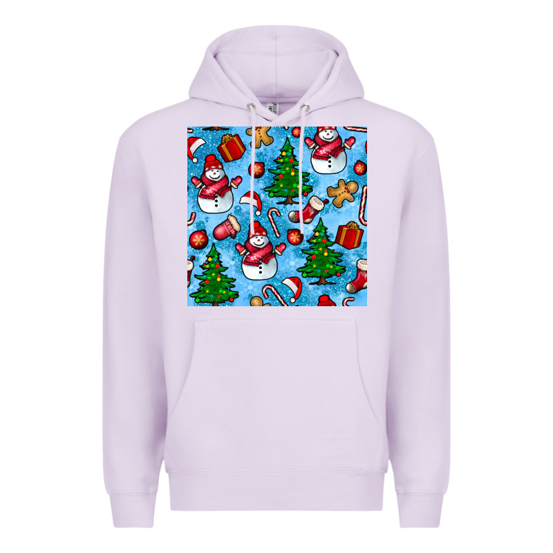 Christmas Trees And Snow Seamless Pattern Premium Hoodie by BundleAndBundleShop | Teevron