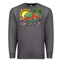 Charcoal Heather summer camp Premium Sweatshirt - Zillion Design Studio