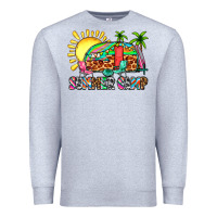 Heather Grey summer camp Premium Sweatshirt - Zillion Design Studio