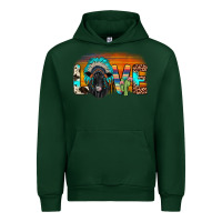 Forest Green love black angus indian headdress Urban Hoodie - JahusDesignShop