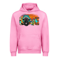 Fuchsia Pink love black angus indian headdress Urban Hoodie - JahusDesignShop