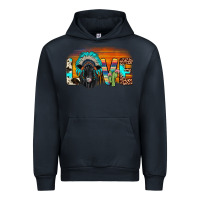 Navy love black angus indian headdress Urban Hoodie - JahusDesignShop