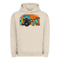 Pigment French Oak love black angus indian headdress Urban Hoodie - JahusDesignShop