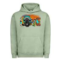 Pigment Oil Green love black angus indian headdress Urban Hoodie - JahusDesignShop
