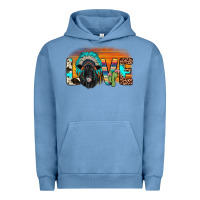 Pigment Pebble Blue love black angus indian headdress Urban Hoodie - JahusDesignShop