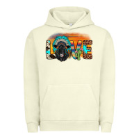 Pigment Pistachio love black angus indian headdress Urban Hoodie - JahusDesignShop