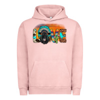 Pigment Salmon love black angus indian headdress Urban Hoodie - JahusDesignShop