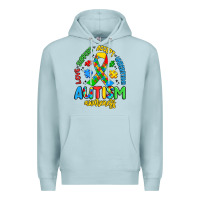 Blue Mist love support accept understand autism awareness Premium Hoodie - Artiststas
